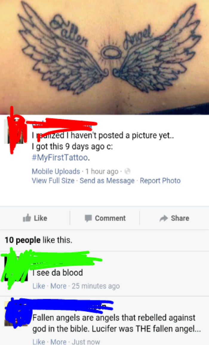 Girl Who Posts A Lot Of Religiously Passionate Statuses Ended Up Showing Off Her Tattoo