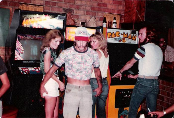 I Just Found This Photo Of My Dad In The 80's. Apparently He Was Quite The Ladies Man