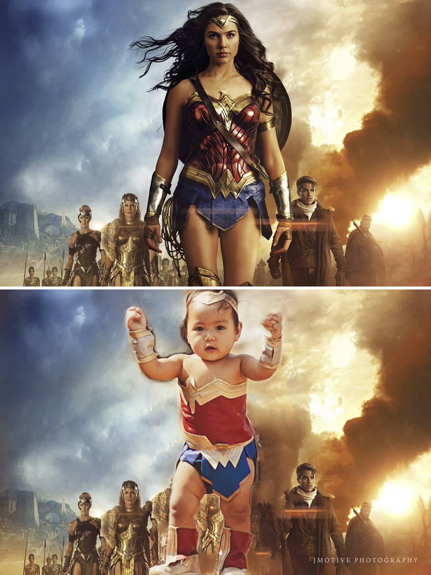 Mother Transforms Her Baby Daughter Into Wonder Woman And The Results Are Adorable