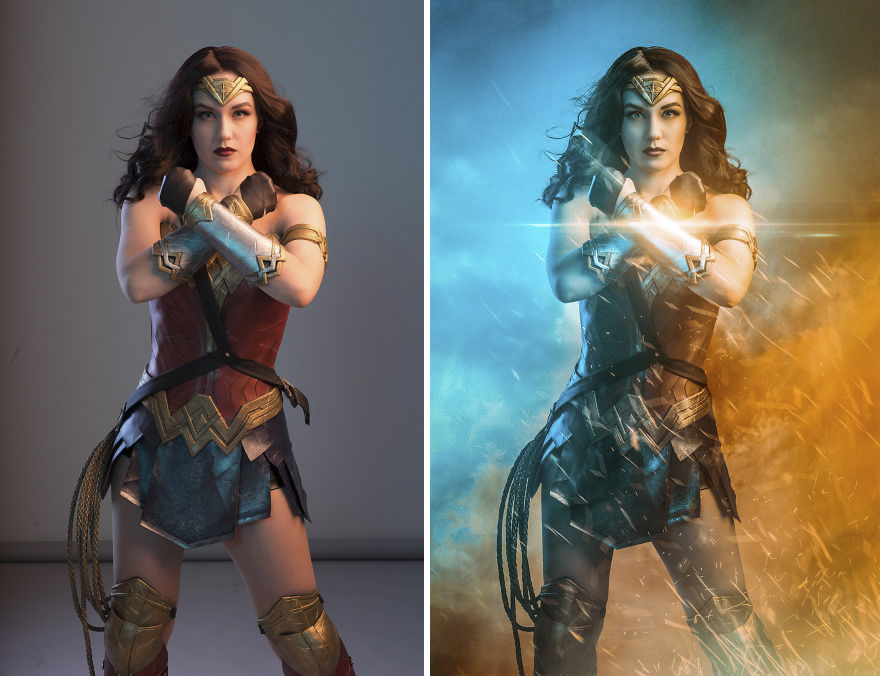  friend made one amazing wonder woman cosplay outfit 