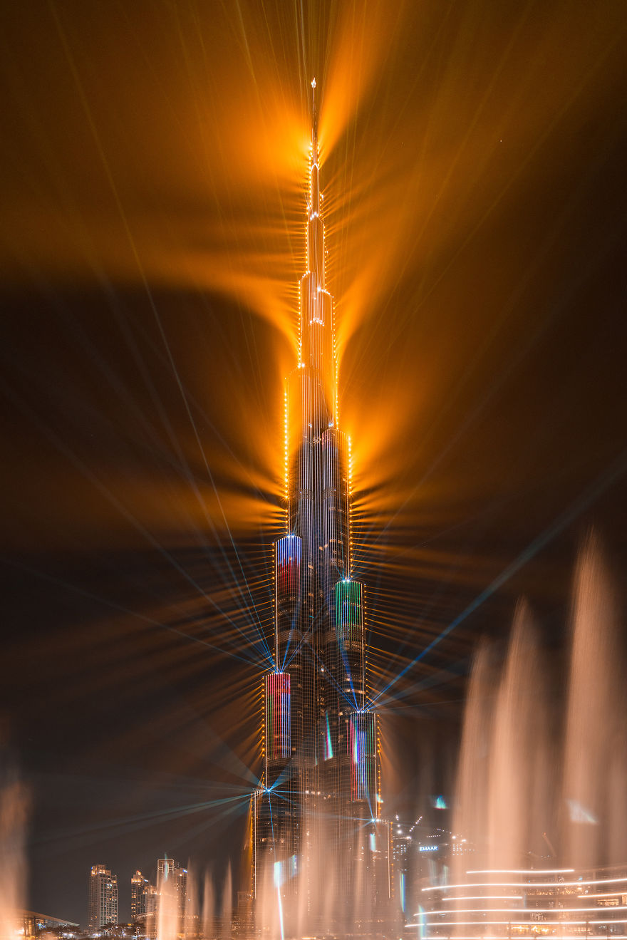 Dubais World Record Laser Show In Pictures