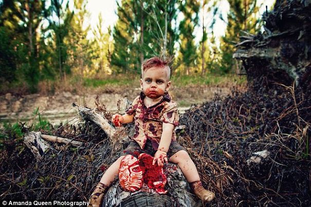 Mom Gets Criticized Over Sons Zombie Cake Photo Shoot, Reveals The Heartbreaking Secret Behind It