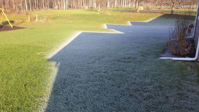 The Morning Frost In The Shadow Of My Home