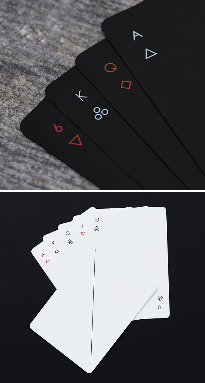 These Minimalist Playing Cards