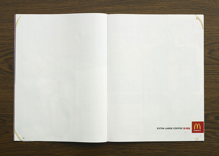 Minimalist McDonald's Ad From Sweden Shows New Large Coffee Size