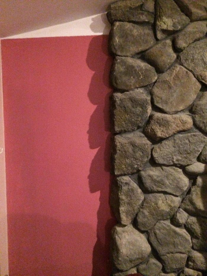 The Shadow Cast By This Rock Fireplace Looks Like An Evolution Chain From Ape To Human