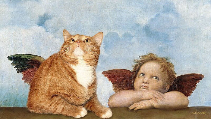 Famous-Paintings-Zarathustra-Fat-Cat-New-Art-Svetlana-Petrova