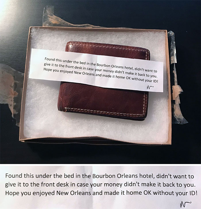 I Thought I Lost My Wallet Somewhere While On Vacation, But A Very Kind Soul Sent It Back To My Home Address With Every Last Bit Of Cash Left In It. I Was Surprised To See It Come Back, Nonetheless With Everything In It. Kind People Really Do Exist