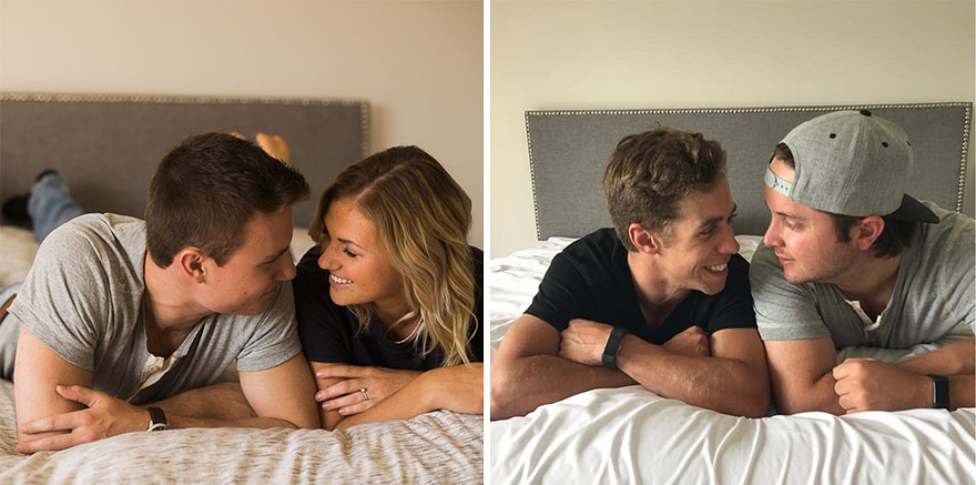 Friends Recreate Couples Engagement Photos And The Result Is Better Than Original