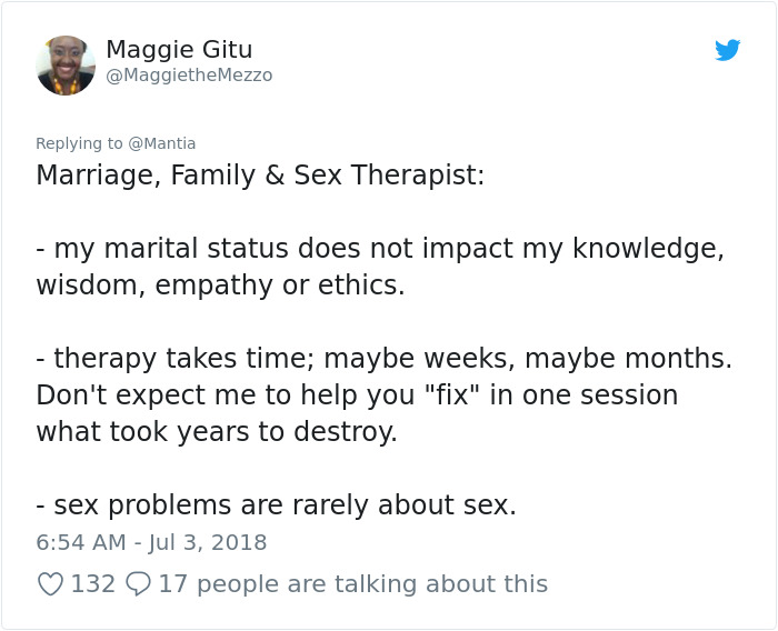 Marriage, Family, And Sex Therapist