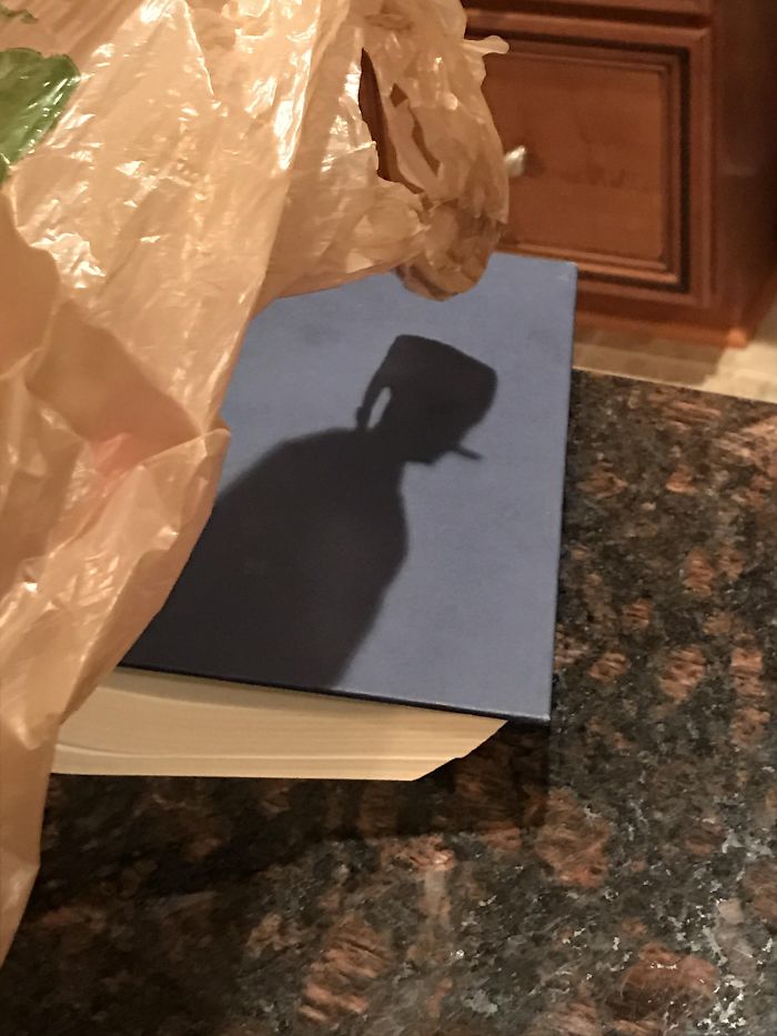 My Shopping Bag’s Shadow Made A Man Wearing A Nightcap