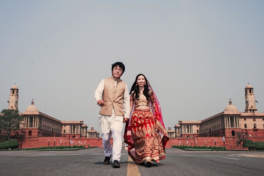  chinese couple came india his pre-wed shoot 