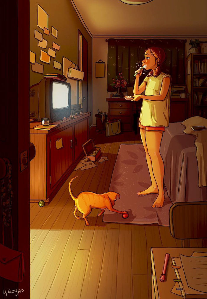 Living-With-Dog-Illustrations-Yaoyaomva