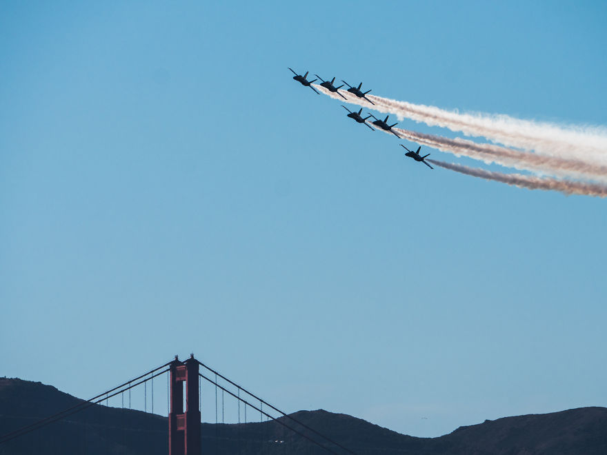 I Photographed The United States Navy Blue Angel In The San Francisco Bay