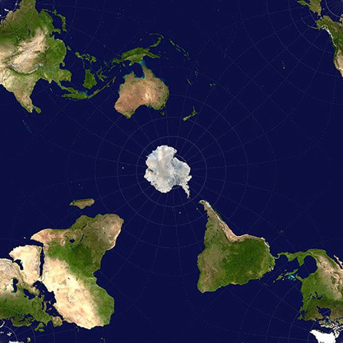 Antarctic-Centric World View