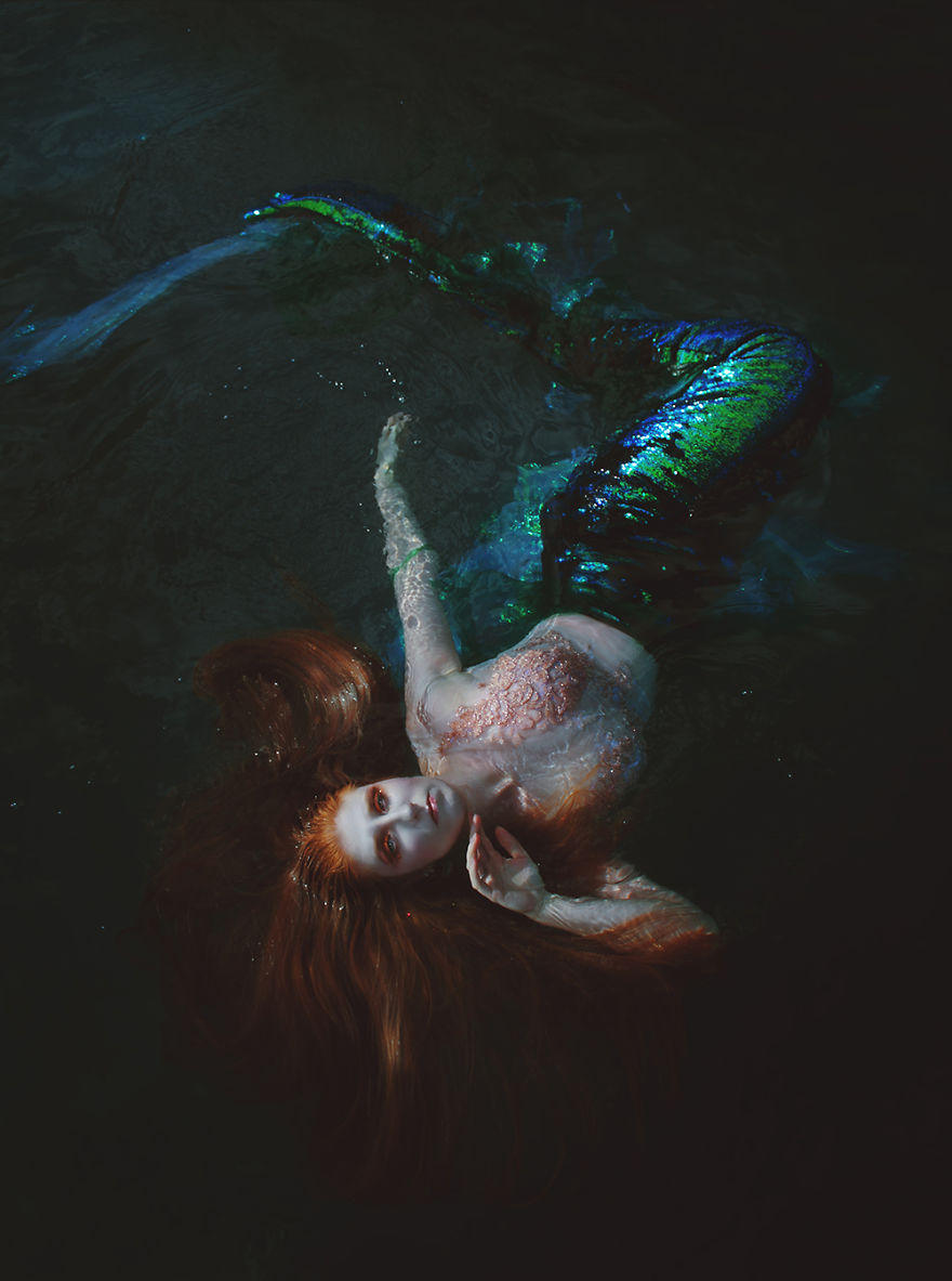  created dark fantasy photography series about mermaids forced 