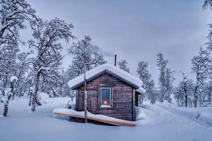  captured beautiful winter northern part sweden 