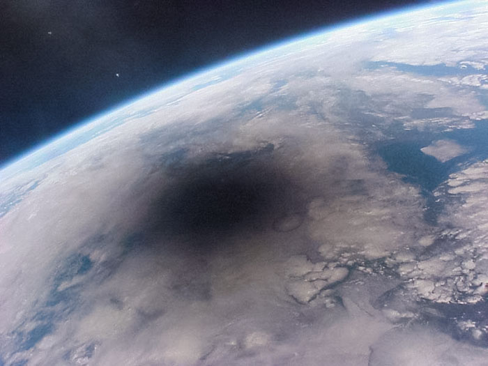 What An Eclipse Looks Like From Space