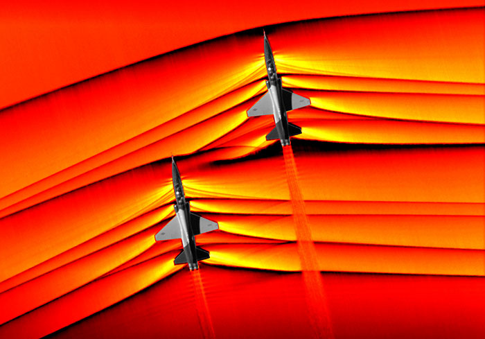For The First Time Nasa Photos Capture Supersonic Shock Waves Of Jets In Flight