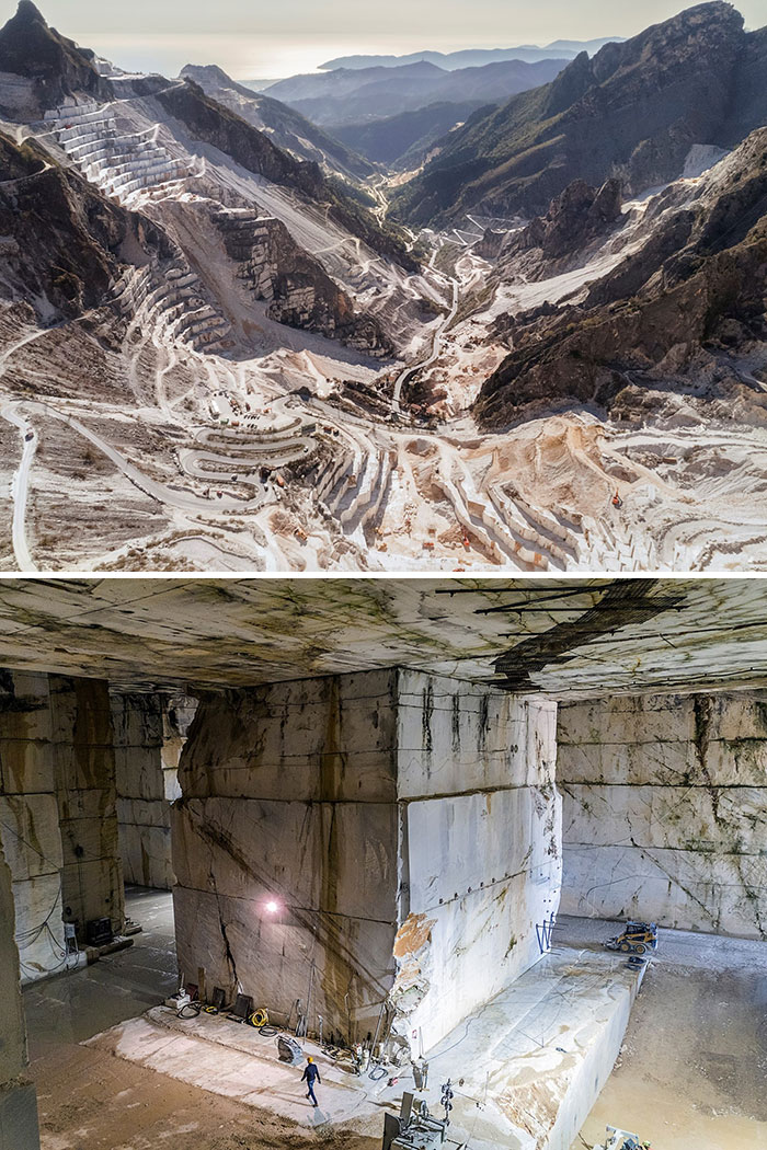This Is How Marble Quarry Looks Like Inside And Outside