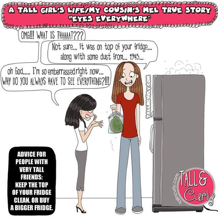 A Tall Girl's Life: My Cousin Mel And The Fridge
