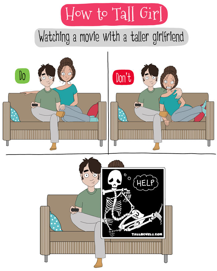 A Tall Girl's Life: Watching A Movie With A Taller Girlfriend