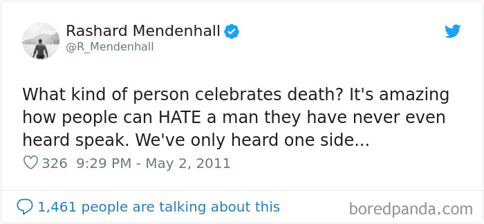 Rashard Mendenhall Lost His Endorsements And Eventually Retired From Professional Football Career Because Of A Tweet Relating To The Death Of Osama Bin Laden