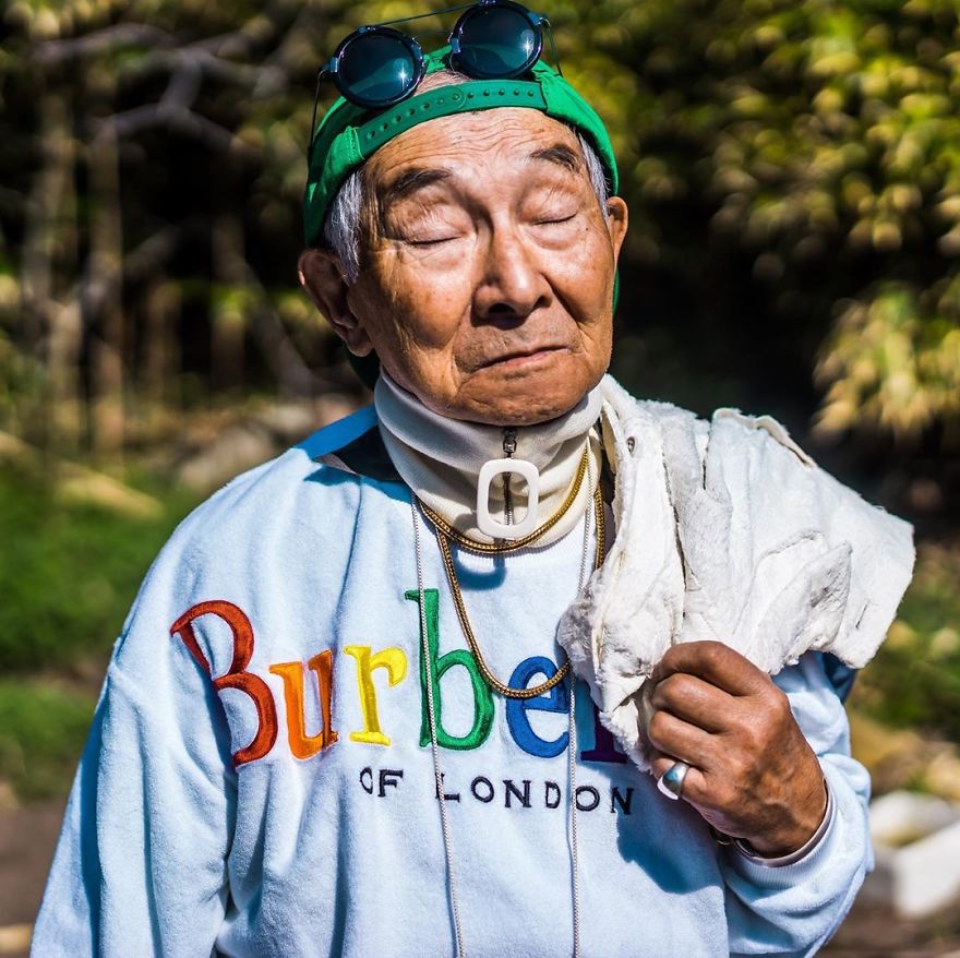 84-Year-Old Grandpa Teams Up With His Grandson To Create Fashionable Photoshoots That Stun 32K Followers On Instagram