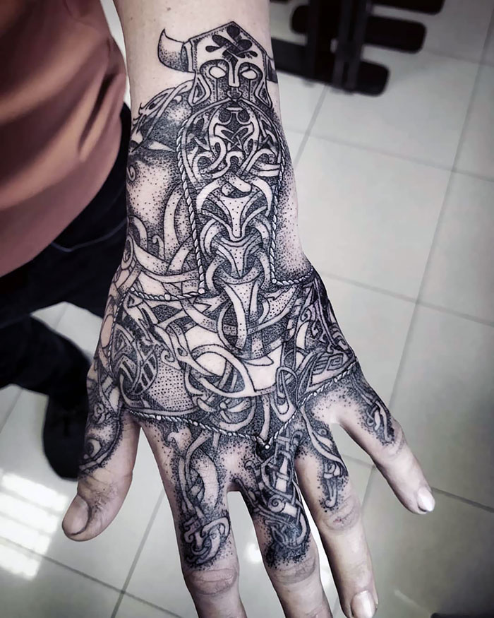 Hand tattoo viking 31+ Viking