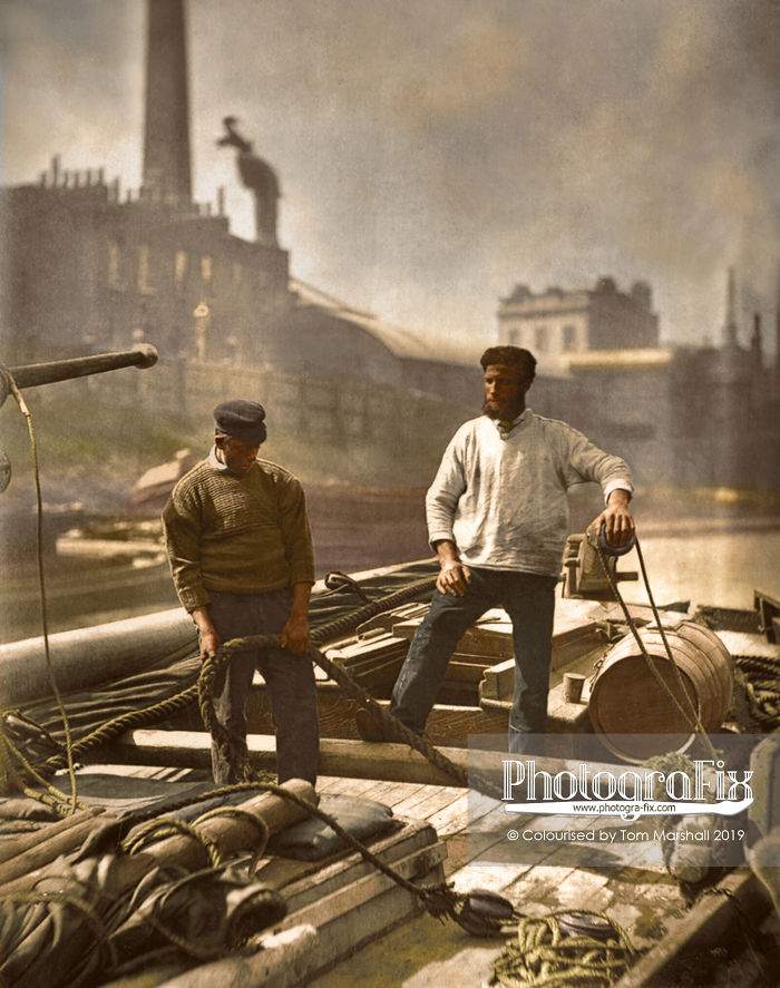  colorized these photos street life victorian london from 
