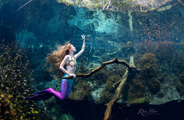 I Took Photos Of A Real Mermaid In An Enchanted Underwater Forest