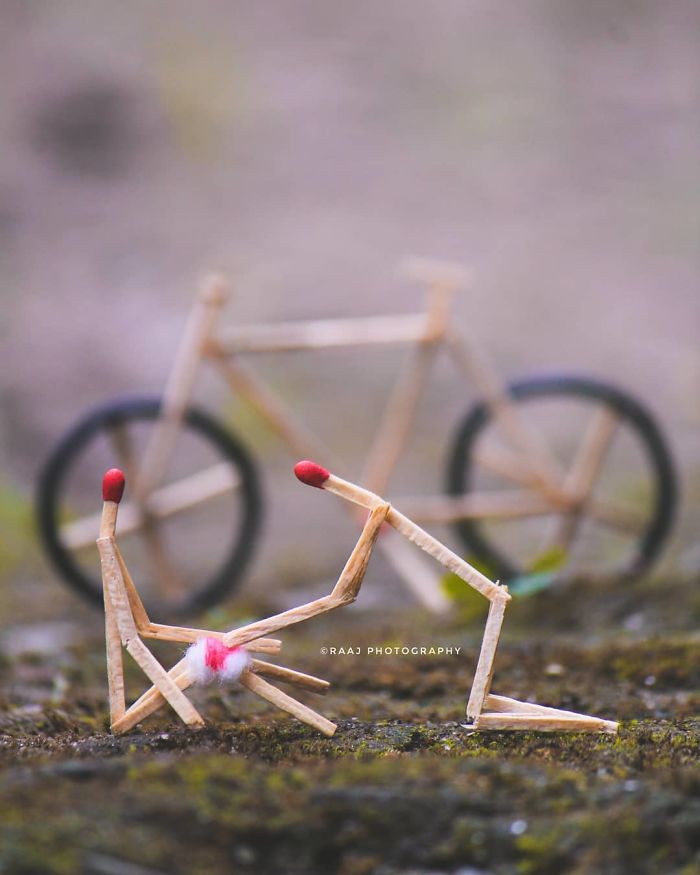 Artist Depicts The Everyday Lives And Struggles Of Matchsticks (31 Pics)