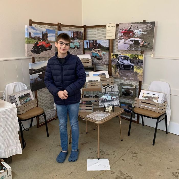 12 Y.O. Autistic Boy Turns Passion Into Career As He Collects $43K to Publish His Miniature Car Photos