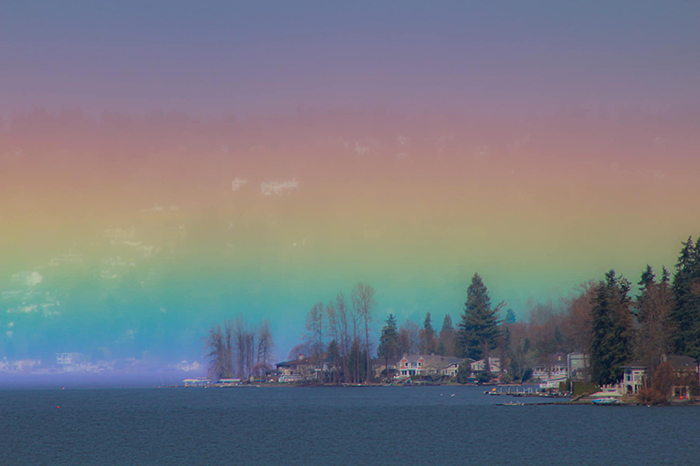 Photograper Captures A Once-In-A-Lifetime Shot Of A Horizontal Rainbow That Filled The Whole Sky