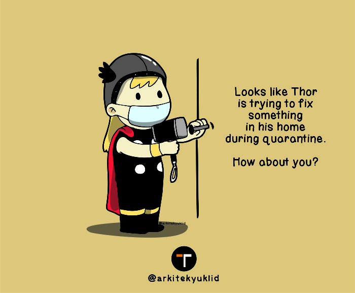 Thor Using His Hammer