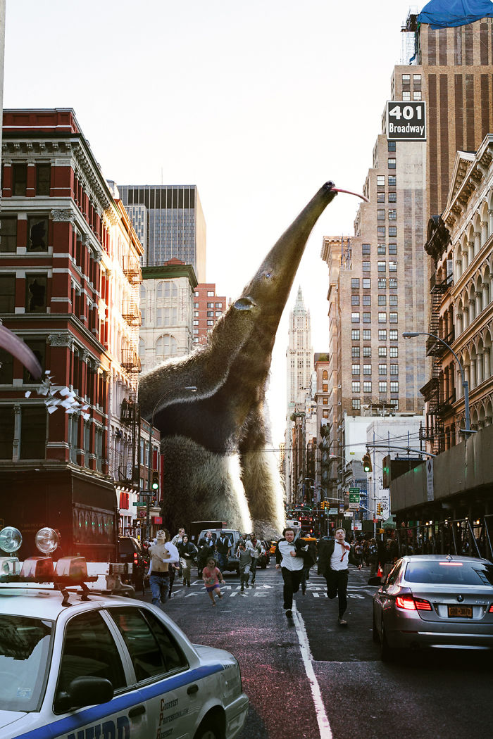 Digital Artists Were Challenged To Photoshop Oversized Animals, Here Are 110 Of The Best Works