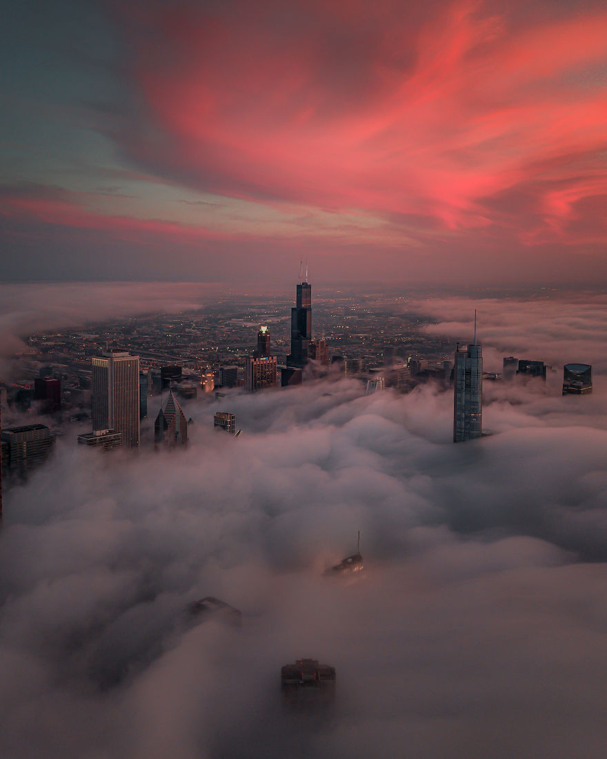  use drone photograph chicago during most incredible 