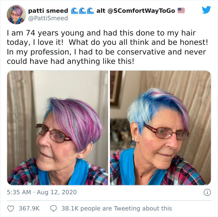 Older People Are Sharing Their Brave Hairstyles, And They Look Great (30 Pics)