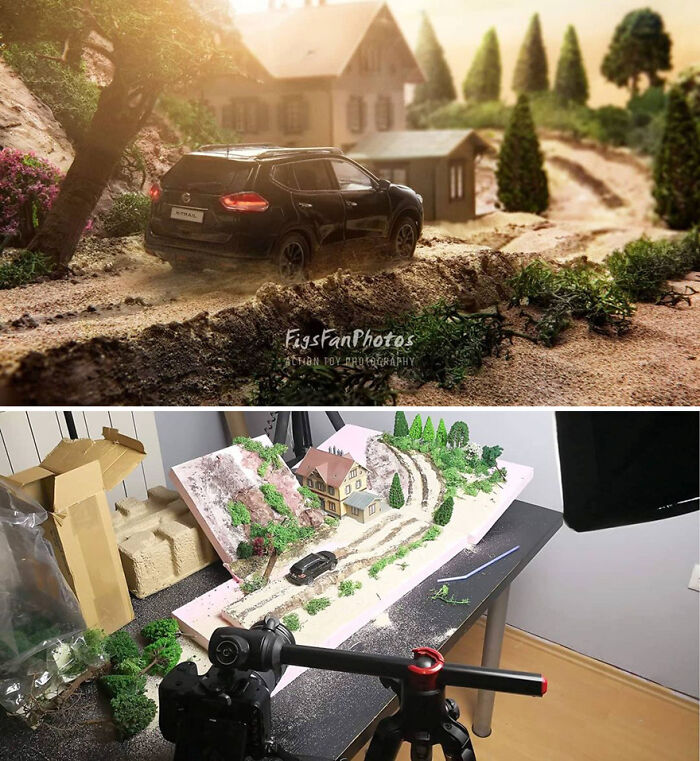 I Use Model Toy Cars To Create These Realistic Photos (10 Pics)