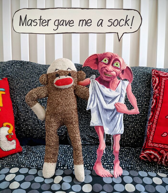 During The Pandemic, I Try To Amuse My Wife With This Sock Monkey, And I Hope It Will Amuse You Too (60 New Pics)