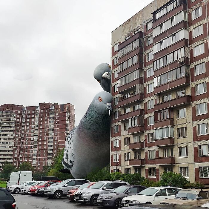 74 Pics Featuring Post-Soviet Locations Filled With Gigantic Animals By Vadim Solovyev (New Pics)