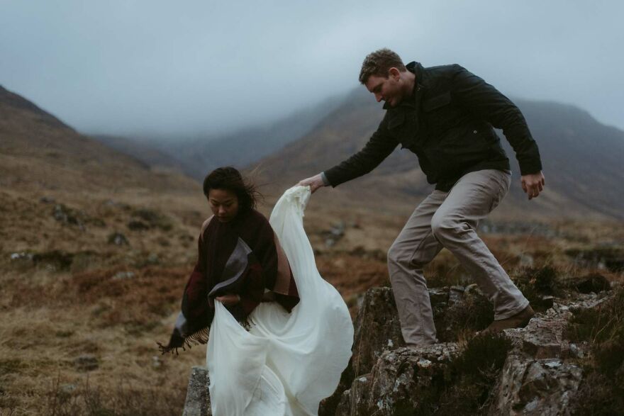  photographed stunning surprise marriage proposal scotland 