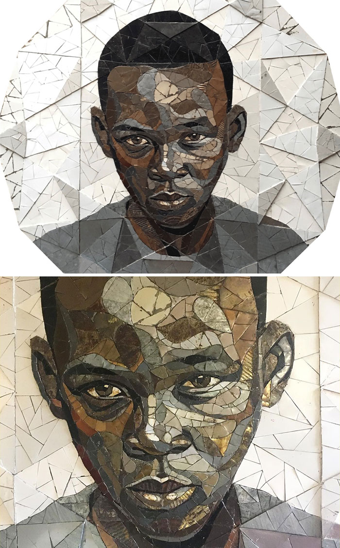 19 Scrap-Metal Mosaics Depicting The Undervalued, Overlooked Individuals In Society By Artist Matt Small