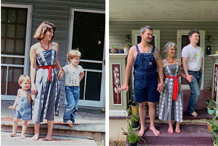 91 Old Photo Recreations That Were So Good, People Shared Them On This Online Group