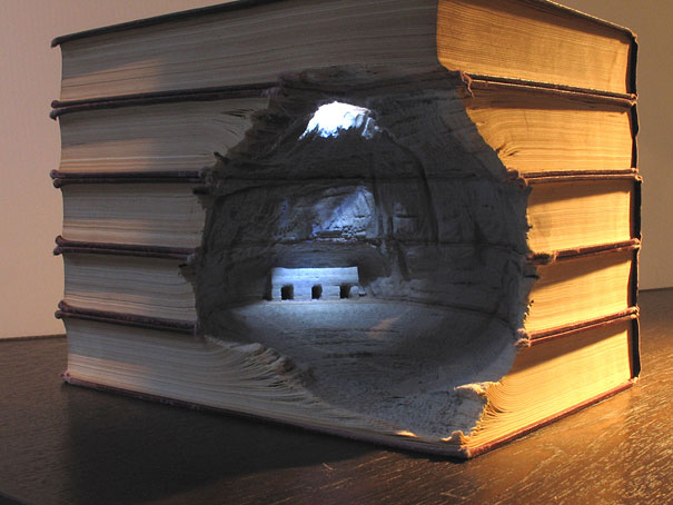 Guy Laramee , Book Landscapes sculpture #artpeople
