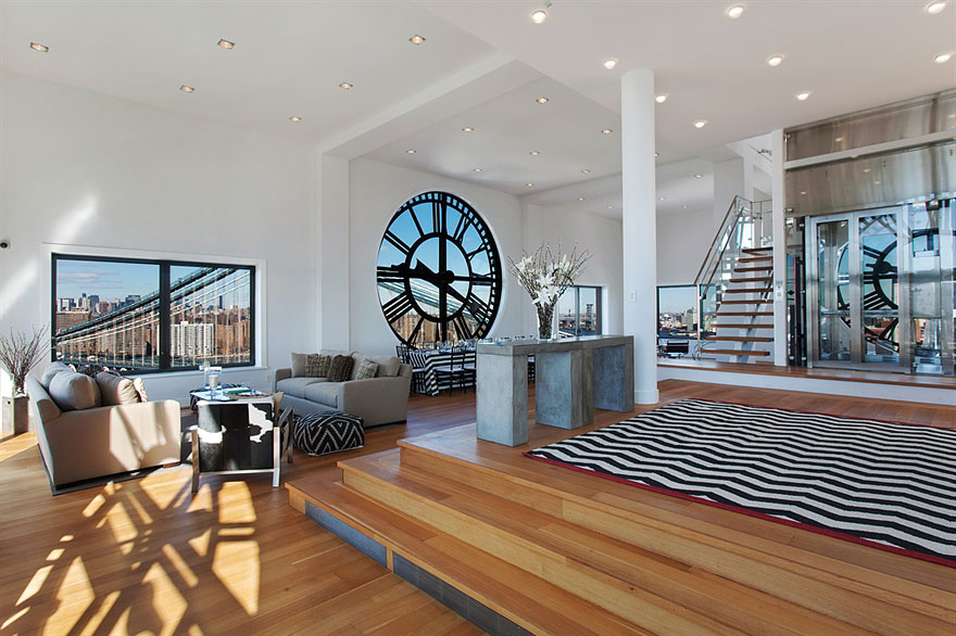 Old Clock Tower Transformed into a Penthouse - Unusual Homes Collom Construction