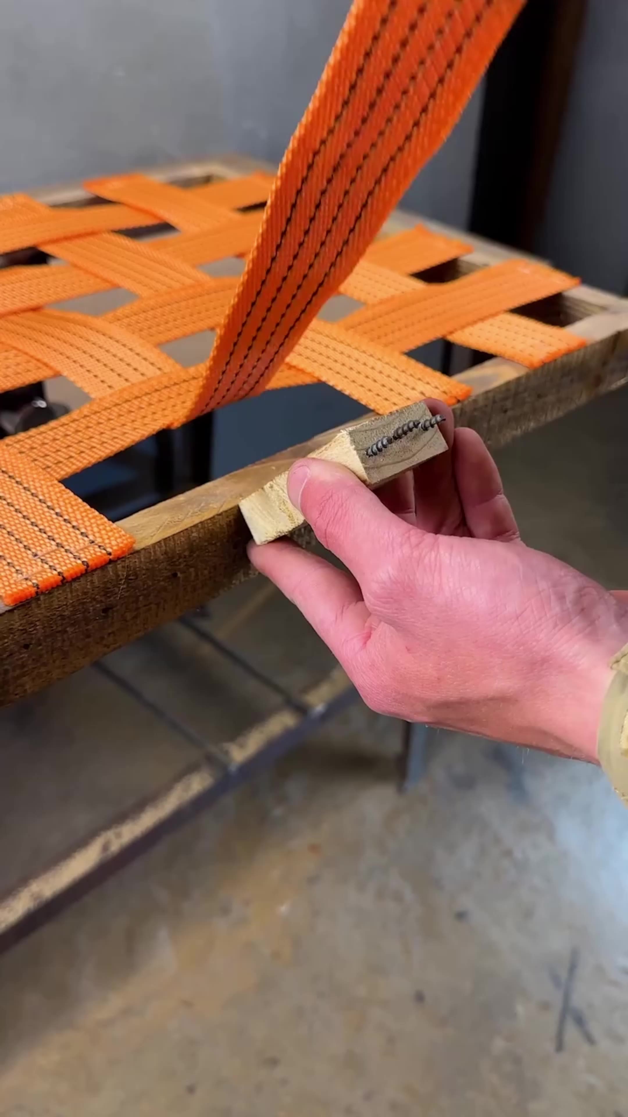 Transforming Old Straps Into The COOLEST Chair!