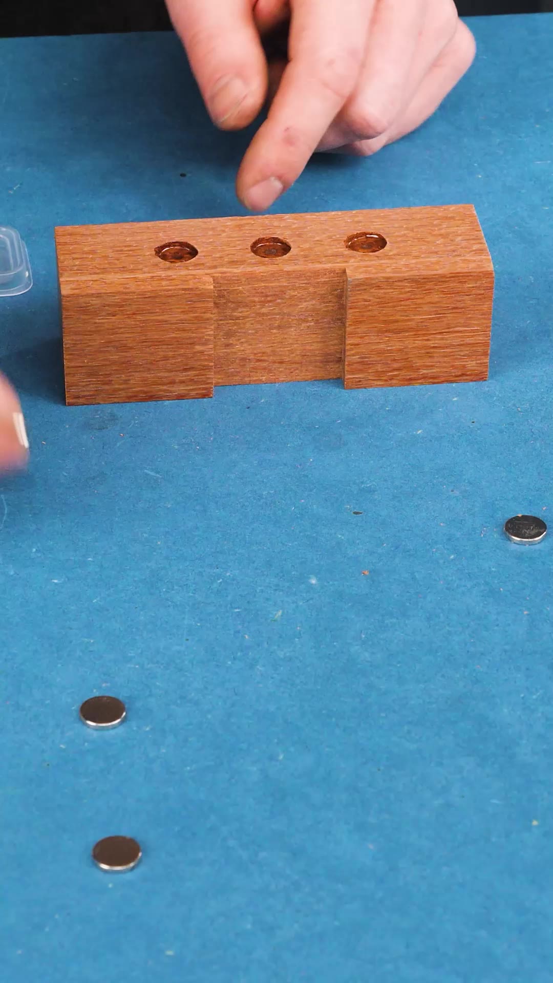 Trapping Tiny Magnets In Wood