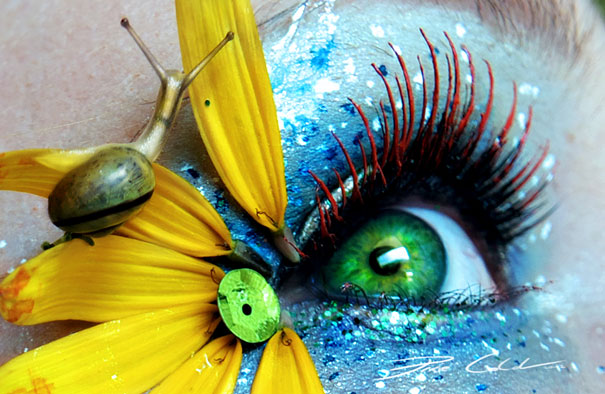 Incredibly Colorful Eye Makeup Art by Svenja Schmitt