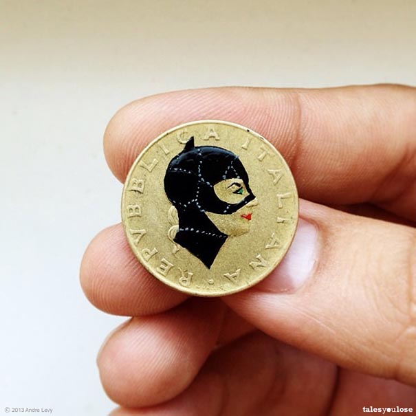 Brazilian Artist Transforms Coins Into Tiny Pop-Culture Portraits (22 pics)